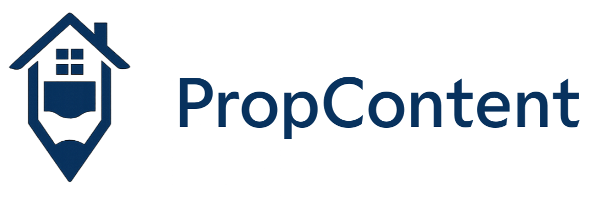 PropContent Logo PropContent logo — real estate content and copywriting service